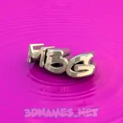 mbg in Pink Graffiti style - 3D name wallpaper