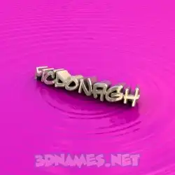 mcdonagh in Pink Graffiti style - 3D name wallpaper
