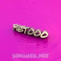 metooo in Pink Graffiti style - 3D name wallpaper