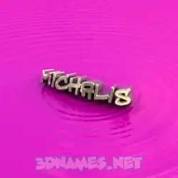michalis in Pink Graffiti style - 3D name wallpaper