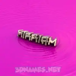 mirriam in Pink Graffiti style - 3D name wallpaper
