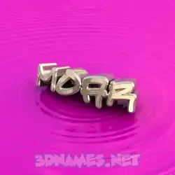 moar in Pink Graffiti style - 3D name wallpaper