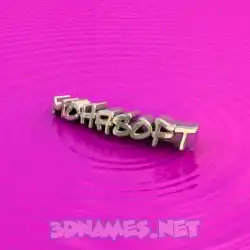 mohasoft in Pink Graffiti style - 3D name wallpaper