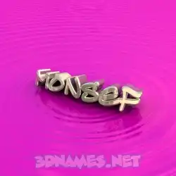 monsef in Pink Graffiti style - 3D name wallpaper