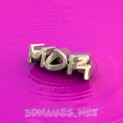 mor in Pink Graffiti style - 3D name wallpaper