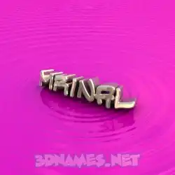 mrinal in Pink Graffiti style - 3D name wallpaper