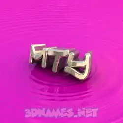 mty in Pink Graffiti style - 3D name wallpaper