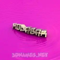 mudasar in Pink Graffiti style - 3D name wallpaper