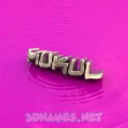 mukul in Pink Graffiti style - 3D name wallpaper