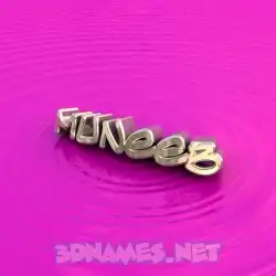 muneeb in Pink Graffiti style - 3D name wallpaper
