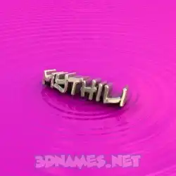 mythili in Pink Graffiti style - 3D name wallpaper