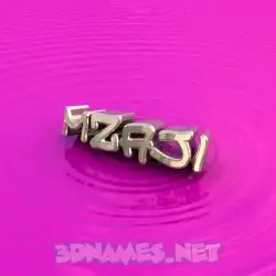 mzaji in Pink Graffiti style - 3D name wallpaper