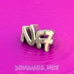 na in Pink Graffiti style - 3D name wallpaper