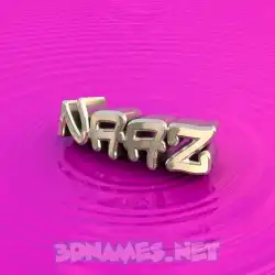 naaz in Pink Graffiti style - 3D name wallpaper