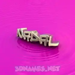 nadal in Pink Graffiti style - 3D name wallpaper