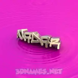 nadar in Pink Graffiti style - 3D name wallpaper