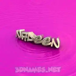 nadeen in Pink Graffiti style - 3D name wallpaper