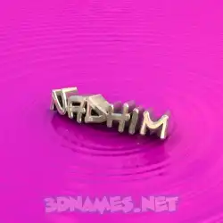 nadhim in Pink Graffiti style - 3D name wallpaper