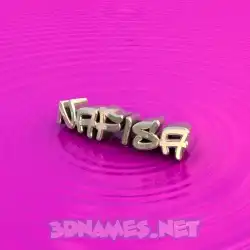 nafisa in Pink Graffiti style - 3D name wallpaper
