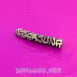 nagarjuna in Pink Graffiti style - 3D name wallpaper