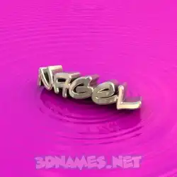 nagel in Pink Graffiti style - 3D name wallpaper