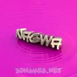 nagwa in Pink Graffiti style - 3D name wallpaper
