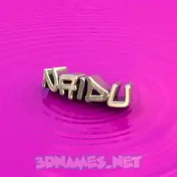 naidu in Pink Graffiti style - 3D name wallpaper