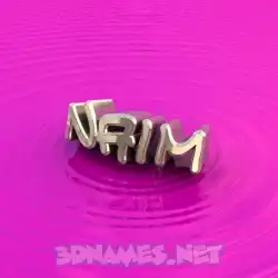 naim in Pink Graffiti style - 3D name wallpaper