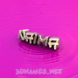 naima in Pink Graffiti style - 3D name wallpaper
