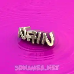 nain in Pink Graffiti style - 3D name wallpaper