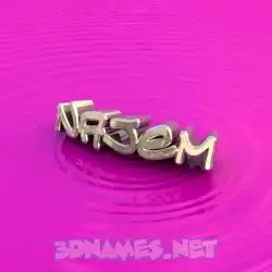 najem in Pink Graffiti style - 3D name wallpaper