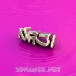 naji in Pink Graffiti style - 3D name wallpaper