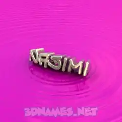 najimi in Pink Graffiti style - 3D name wallpaper