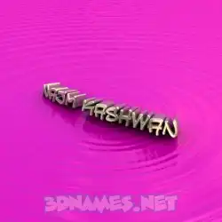 najm kashwan in Pink Graffiti style - 3D name wallpaper