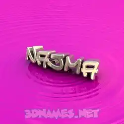 najma in Pink Graffiti style - 3D name wallpaper