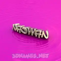 najwan in Pink Graffiti style - 3D name wallpaper