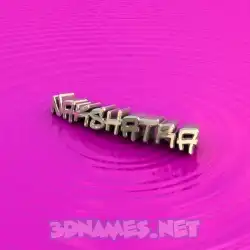 nakshatra in Pink Graffiti style - 3D name wallpaper