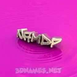 namdp in Pink Graffiti style - 3D name wallpaper