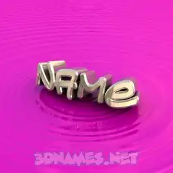 name in Pink Graffiti style - 3D name wallpaper