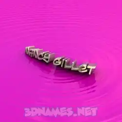nancy gillet in Pink Graffiti style - 3D name wallpaper