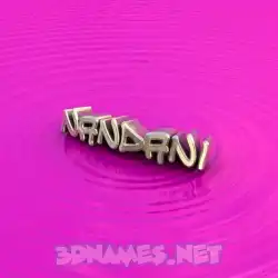 nandani in Pink Graffiti style - 3D name wallpaper