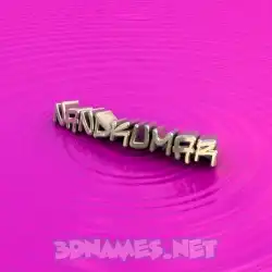 nandkumar in Pink Graffiti style - 3D name wallpaper