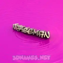 nareeman in Pink Graffiti style - 3D name wallpaper