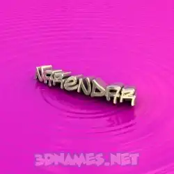 narendar in Pink Graffiti style - 3D name wallpaper
