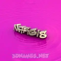 nargis in Pink Graffiti style - 3D name wallpaper