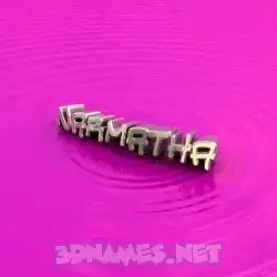 narmatha in Pink Graffiti style - 3D name wallpaper