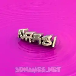 narsi in Pink Graffiti style - 3D name wallpaper