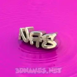 nas in Pink Graffiti style - 3D name wallpaper