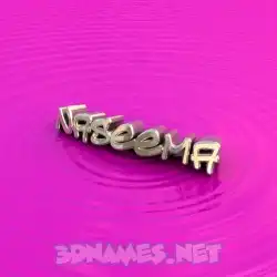 naseema in Pink Graffiti style - 3D name wallpaper