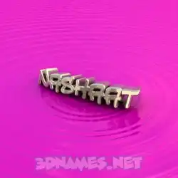 nashaat in Pink Graffiti style - 3D name wallpaper